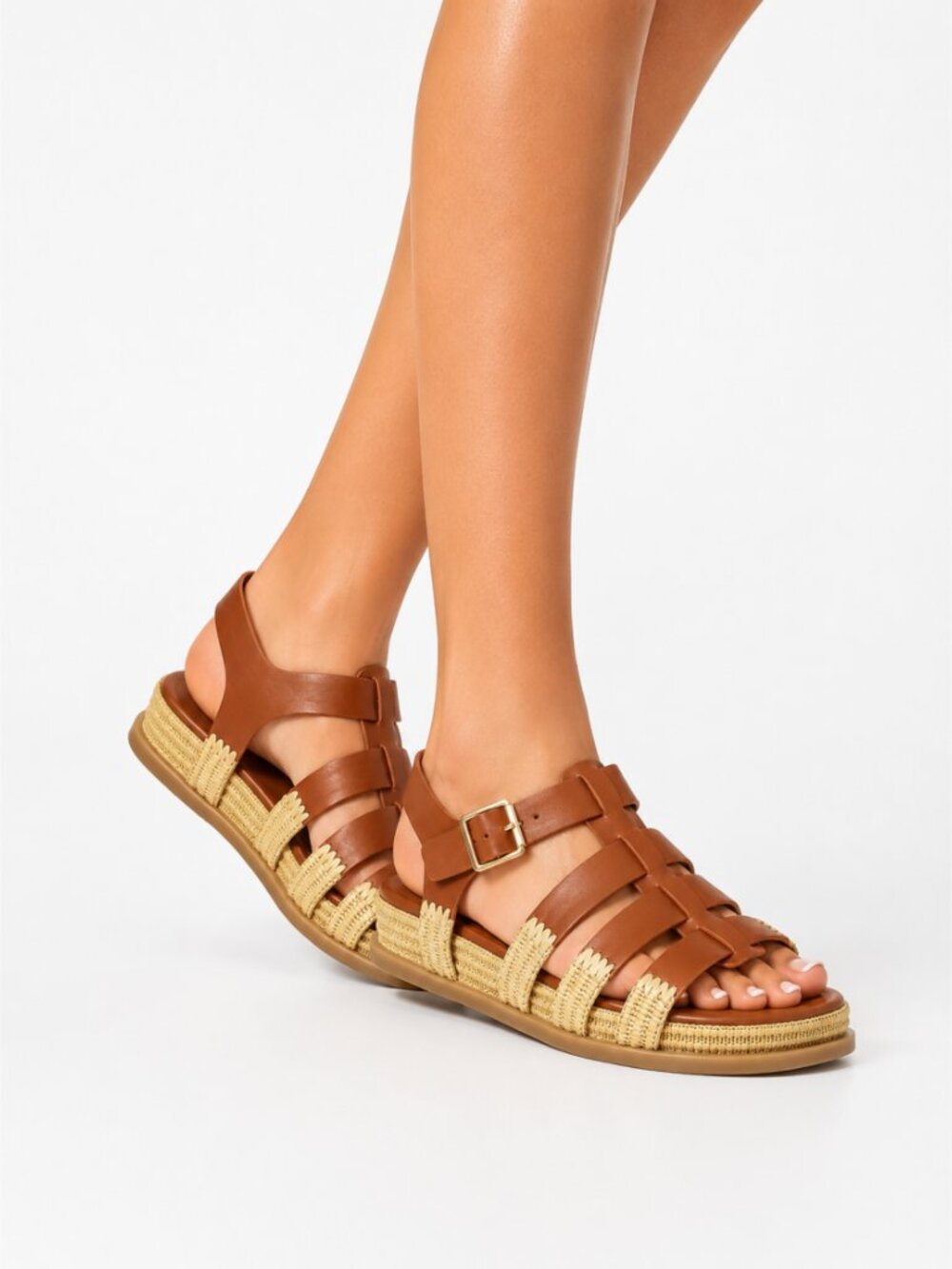 Universal Thread NWT Brown Fisherman Platform Sandals 11